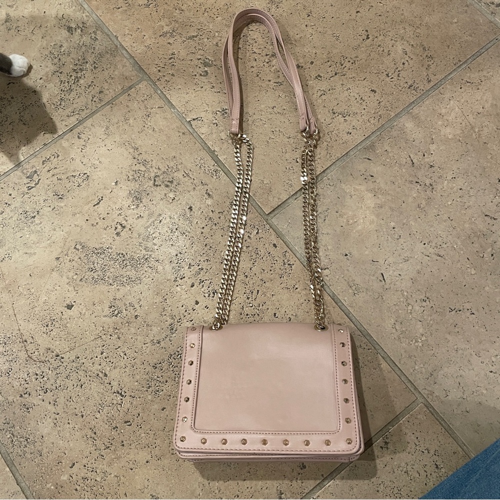 Blush Chain Strap Crossbody Bag